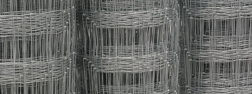 Rollos de malla ganadera anudada galvanizada