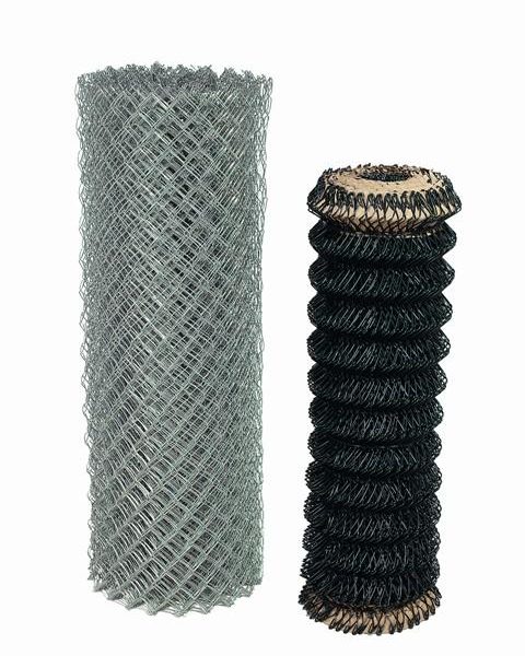 Rollos de malla de simple torsión galvanizada y plastificada